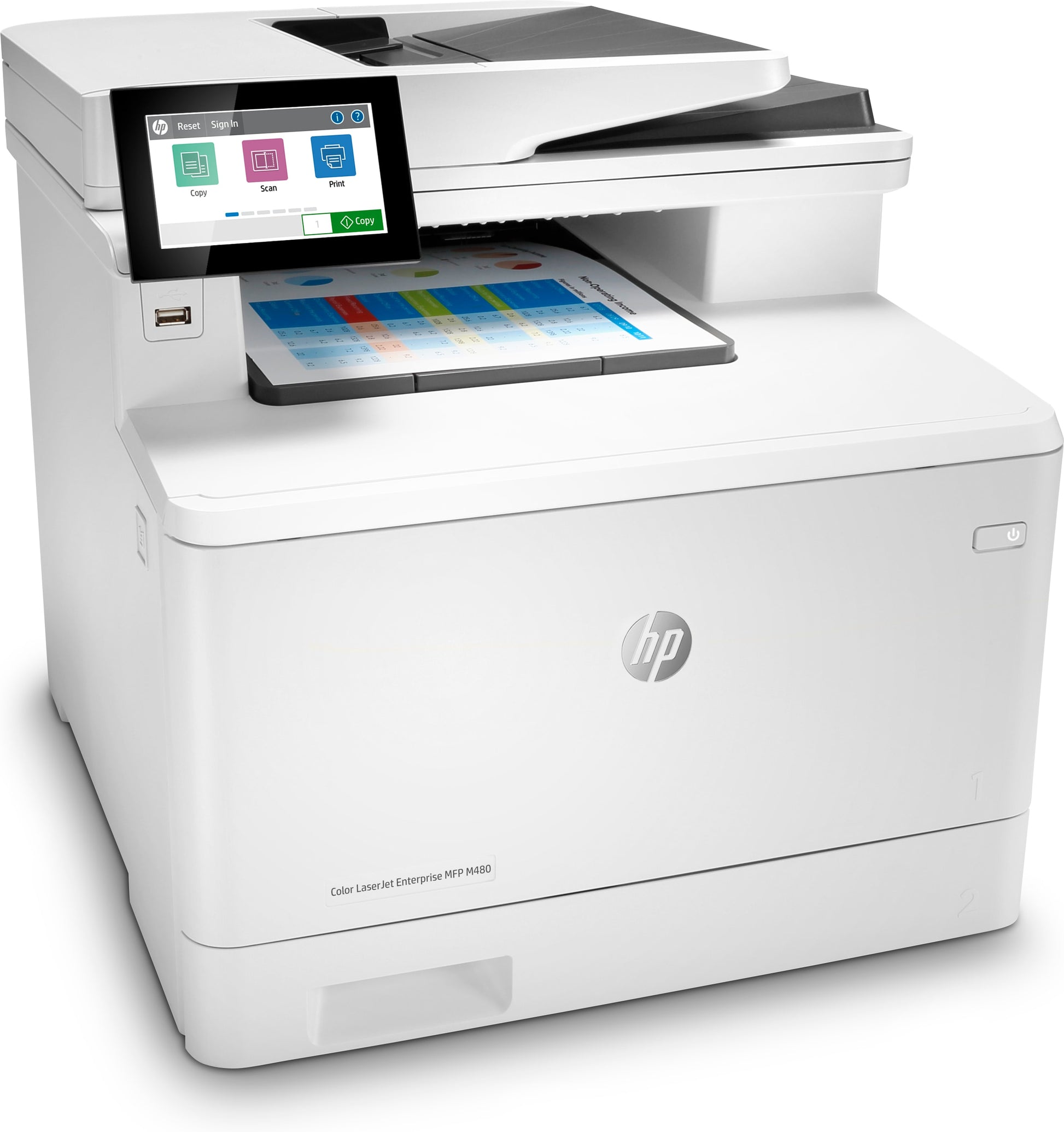 HP Color LaserJet Enterprise M480 f – Farbiger Laser-MFP, 4-in-1 – 27 Seiten/Min S/W, 27 Seiten/Min Farbe