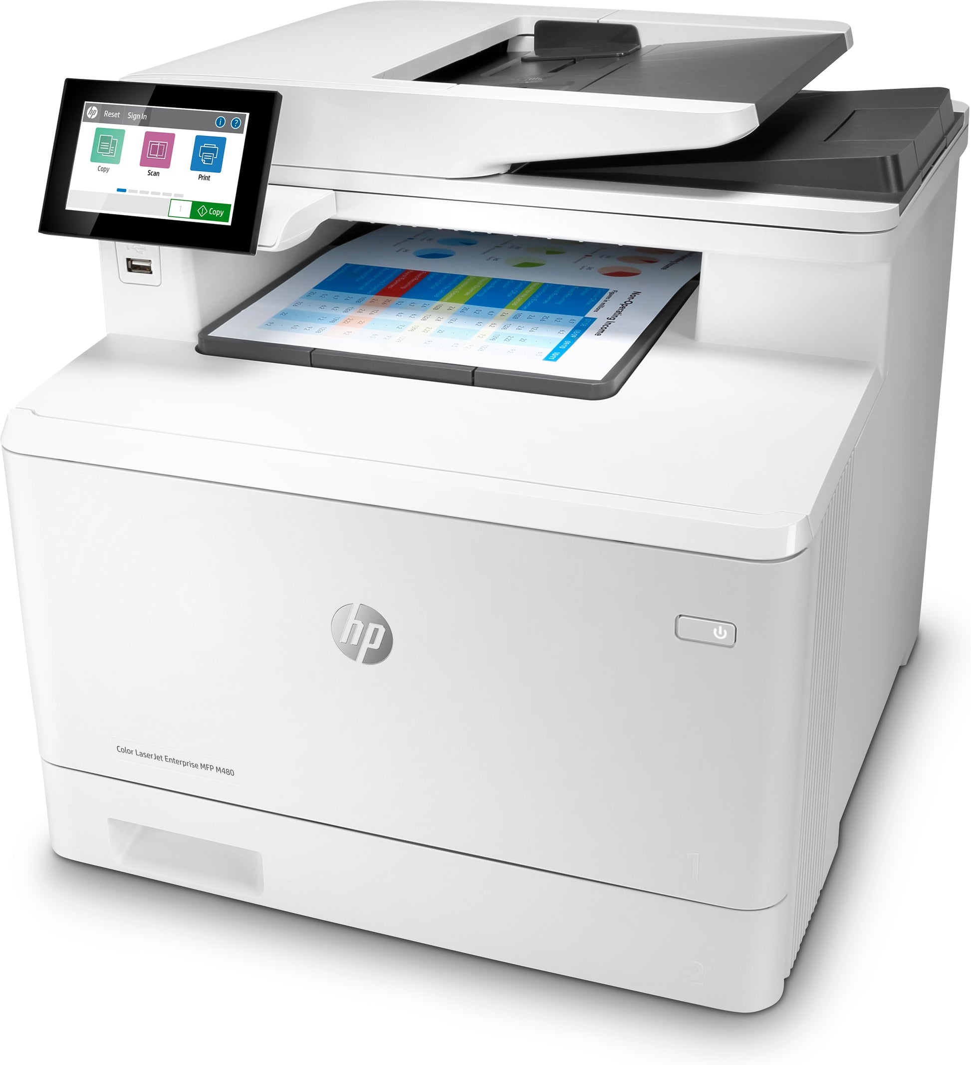 HP Color LaserJet Enterprise M480 f – Farbiger Laser-MFP, 4-in-1 – 27 Seiten/Min S/W, 27 Seiten/Min Farbe