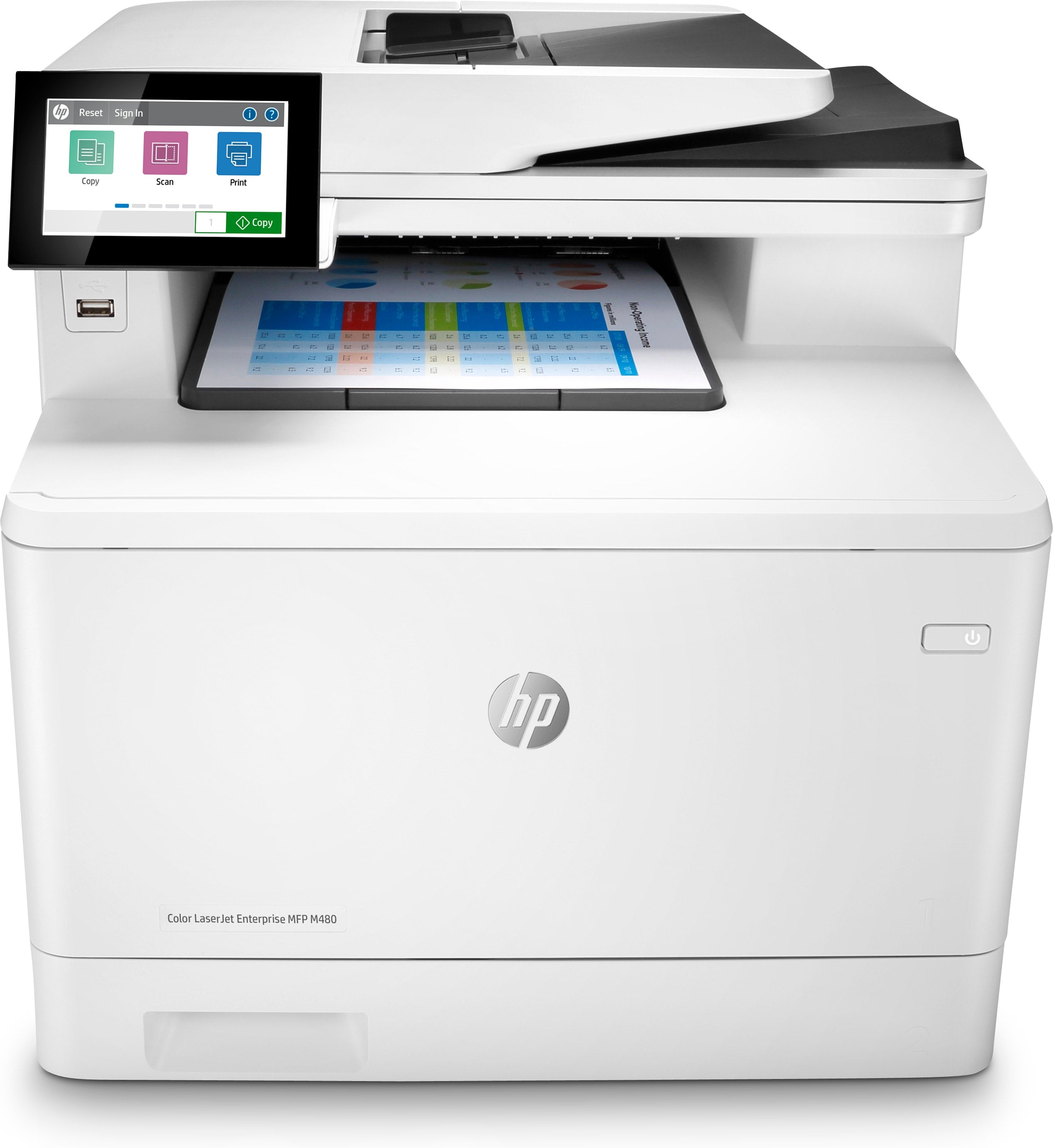 HP Color LaserJet Enterprise M480 f – Farbiger Laser-MFP, 4-in-1 – 27 Seiten/Min S/W, 27 Seiten/Min Farbe