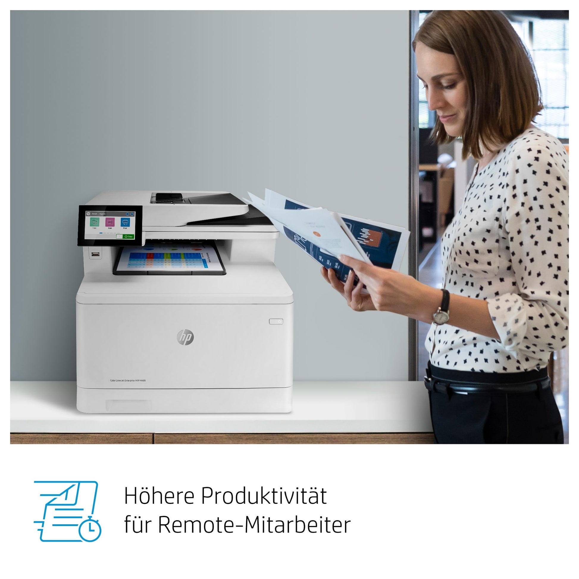 HP Color LaserJet Enterprise M480 f – Farbiger Laser-MFP, 4-in-1 – 27 Seiten/Min S/W, 27 Seiten/Min Farbe