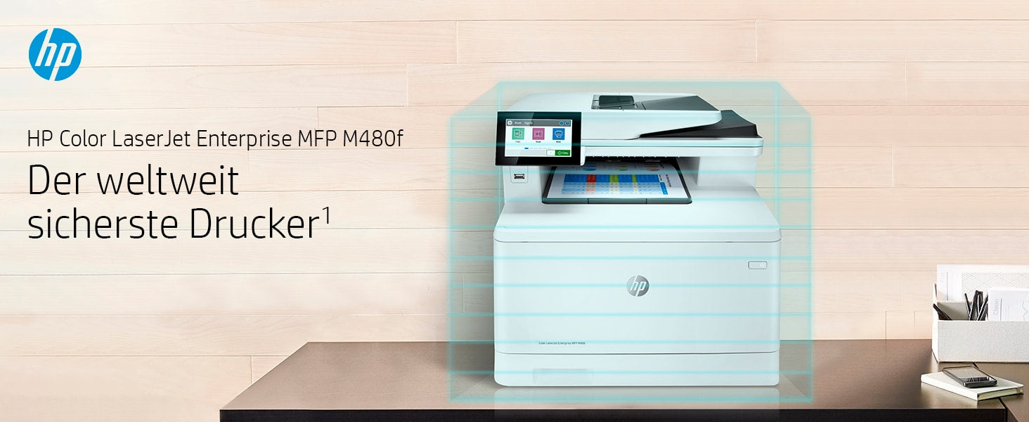 HP Color LaserJet Enterprise M480 f – Farbiger Laser-MFP, 4-in-1 – 27 Seiten/Min S/W, 27 Seiten/Min Farbe