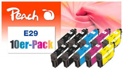Peach Tintenpatronen-Multipack 10er-Pack, kompatibel – für Epson XP-235, XP-240 Serie, XP-245 und andere