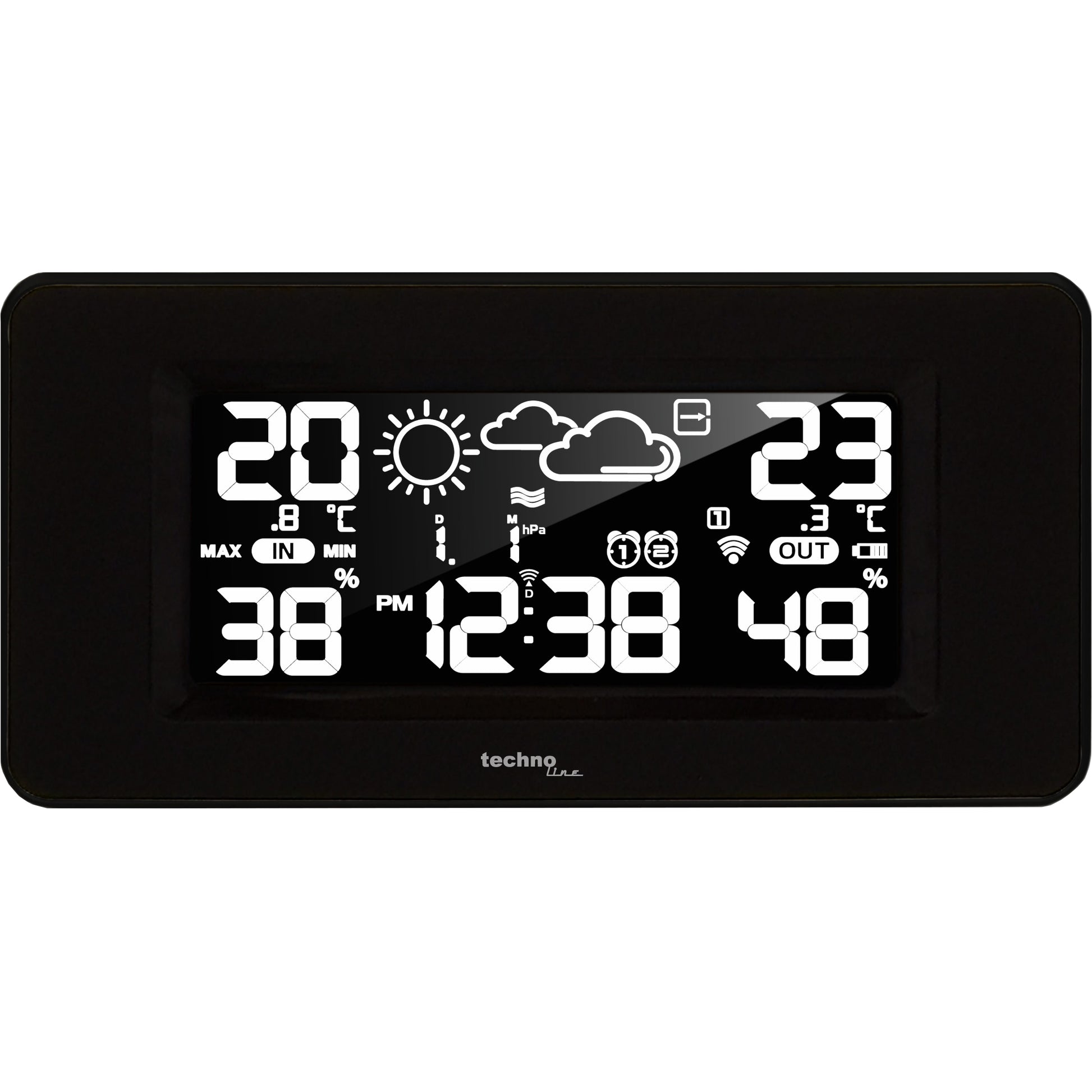 Technoline WS6445 – Wetterstation, innen/aussen, Hygrometer & Thermometer, inkl. Aussensensor