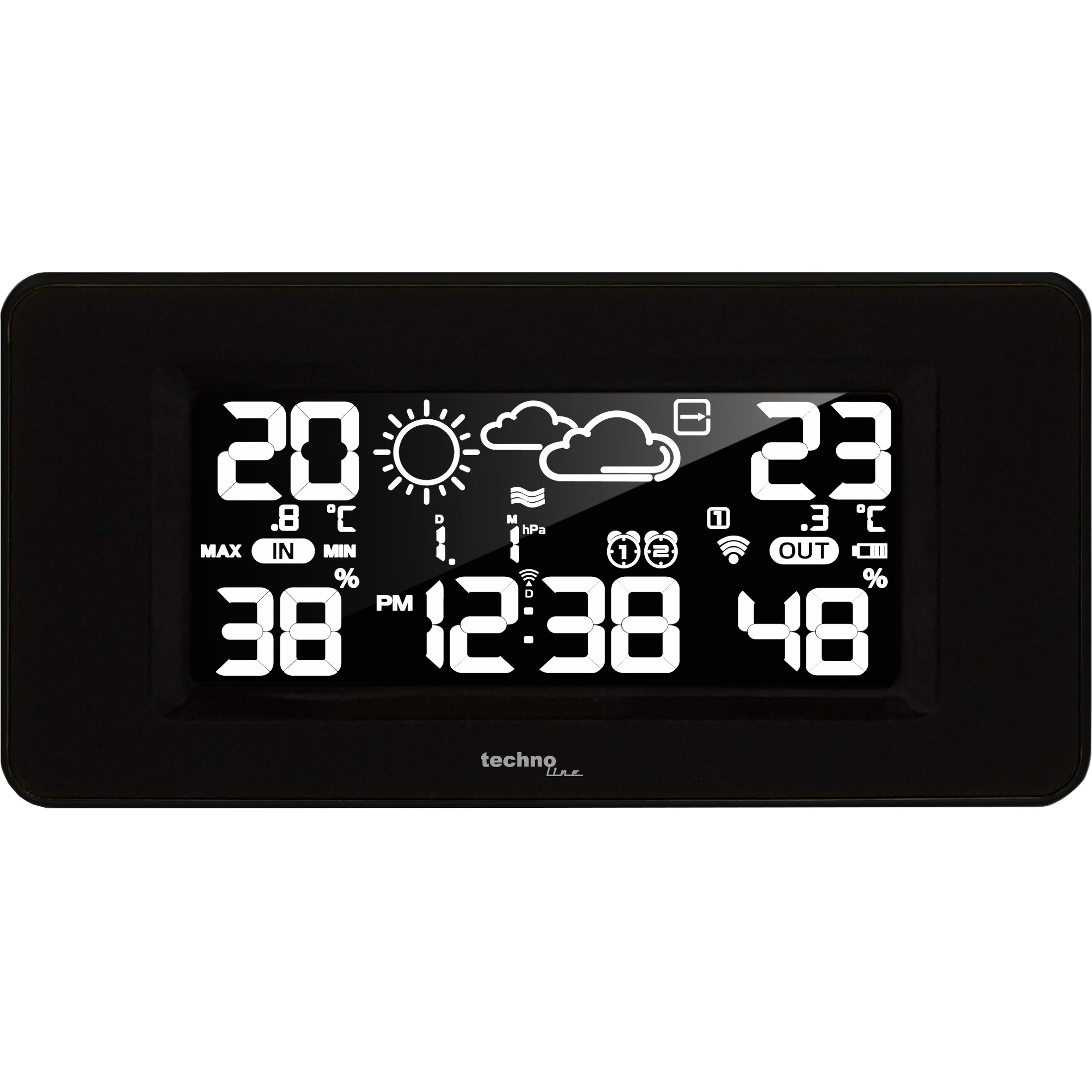 Technoline WS6445 – Wetterstation, innen/aussen, Hygrometer & Thermometer, inkl. Aussensensor