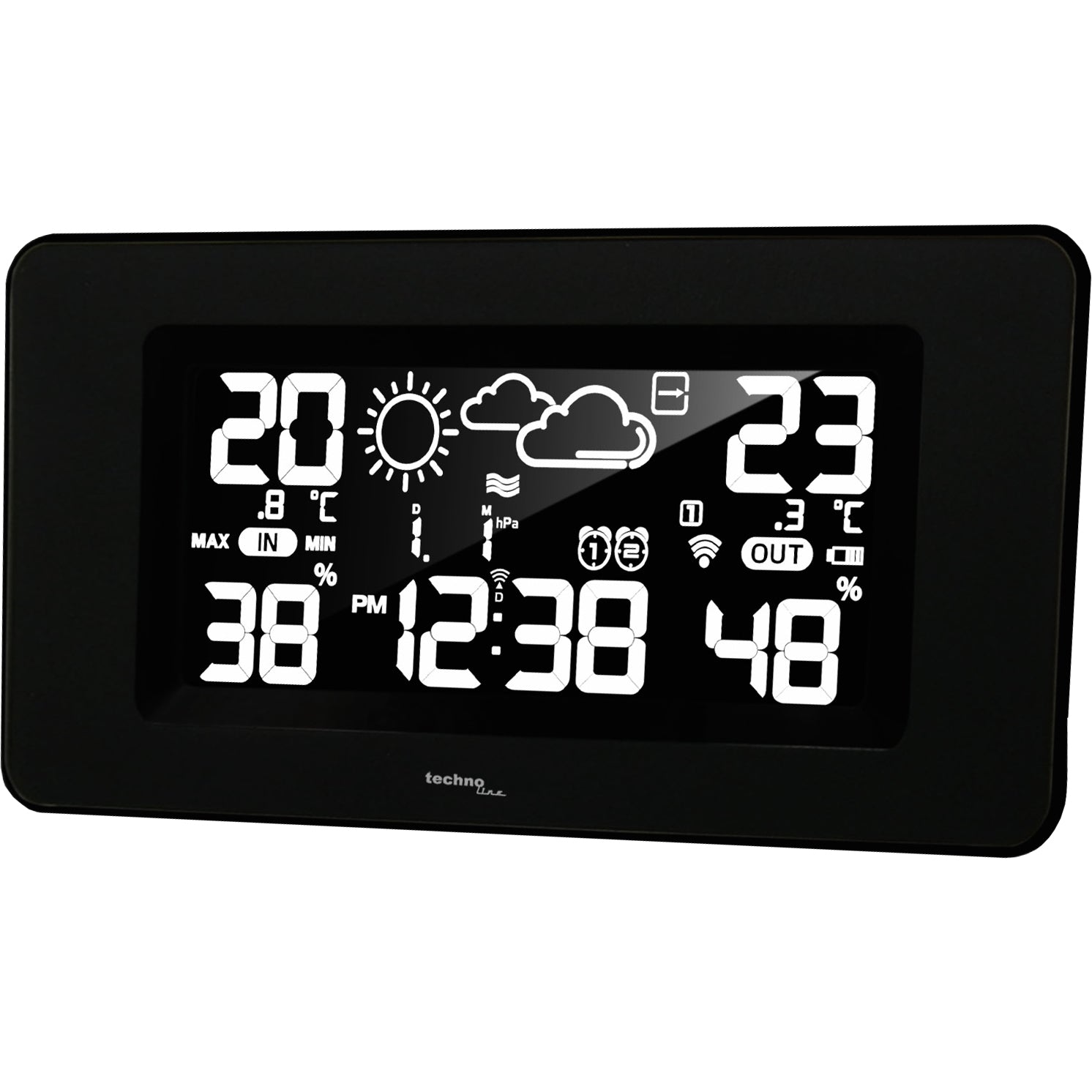 Technoline WS6445 – Wetterstation, innen/aussen, Hygrometer & Thermometer, inkl. Aussensensor