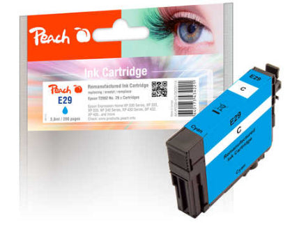 Peach T2982 Cyan Tintenpatrone (Kompatibel) – 200 Seiten – für Epson Expression Home XP-235/XP-240/XP-245 …