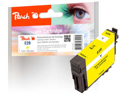 Peach T2984/No29 Gelbe Tintenpatrone (Kompatibel) – 200 Seiten – für Epson XP-235/XP-240/XP-245 …