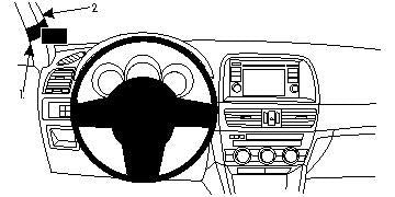 Brodit ProClip – Auto-Halterung – Schwarz