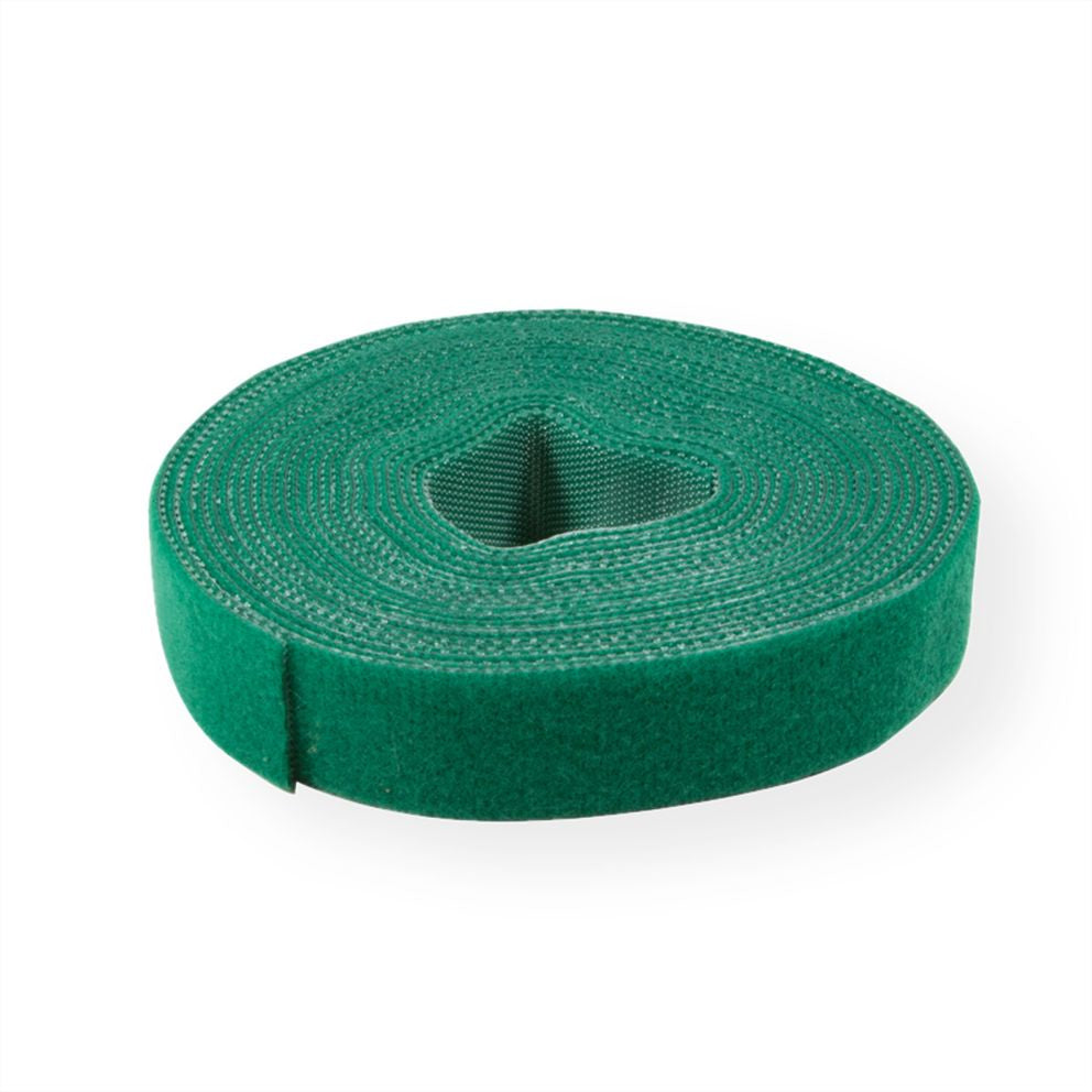 VALUE Klettband, 25 m, 10 mm – grün