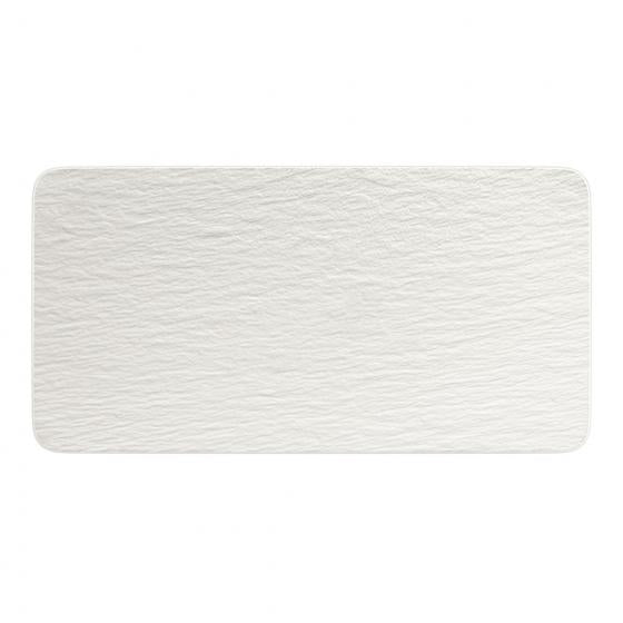 Villeroy & Boch Servierplatte – 35,0 × 18,0 × 1,0 cm, Porzellan, Weiss, spülmaschinenfest