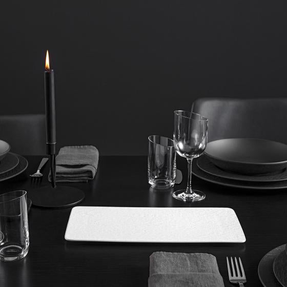 Villeroy & Boch Servierplatte – 35,0 × 18,0 × 1,0 cm, Porzellan, Weiss, spülmaschinenfest