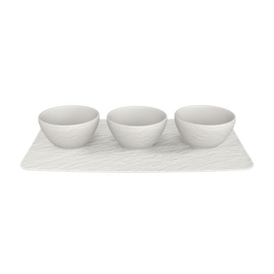 Villeroy & Boch Manufac. Dipschälchen – Porzellan, Weiss, Mikrowellenfest, Spülmaschinenfest, 4 Stück