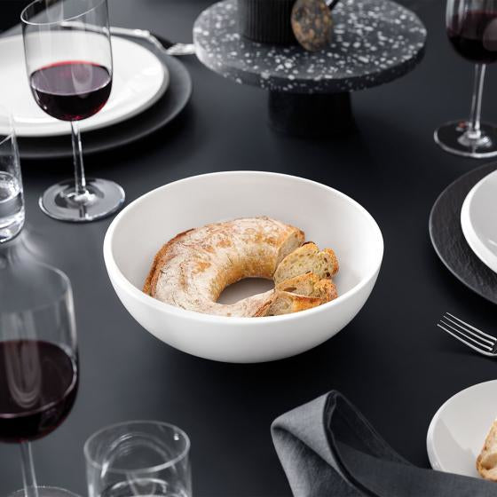 Villeroy & Boch Schüssel New Moon – 2,2 l, Ø 23,5 cm, Porzellan, Weiss, spülmaschinenfest, mikrowellengeeignet