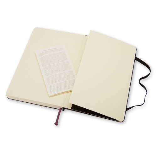 Moleskine Notizbuch, A6, blanko, Fadenheftung, Hardcover, 192 Seiten, 70 g/m² – schwarz