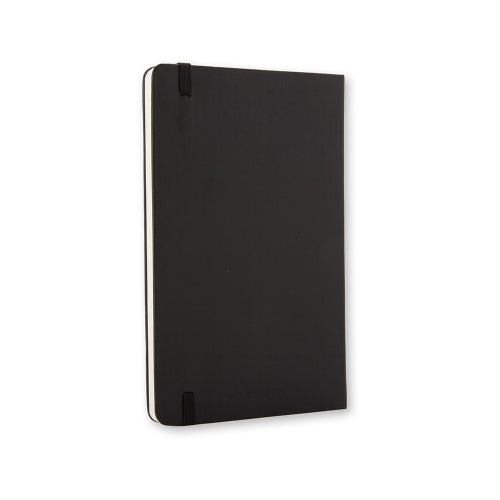 Moleskine Notizbuch, 90 × 140 mm, blanko, Leimbindung, Hardcover, 192 Seiten, 70 g/m² – schwarz