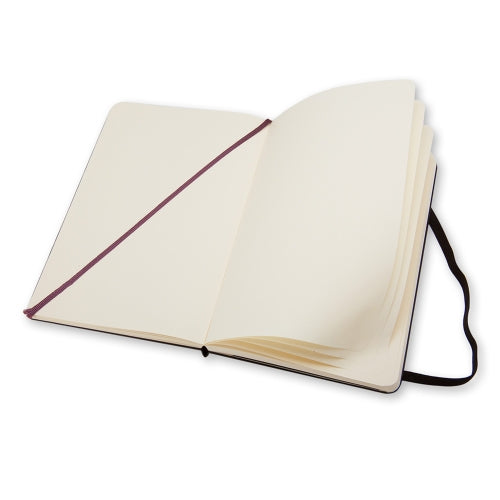 Moleskine Notizbuch, A6, blanko, Fadenheftung, Hardcover, 192 Seiten, 70 g/m² – schwarz