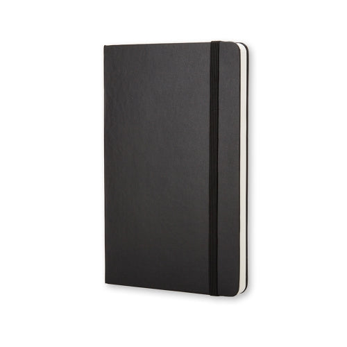 Moleskine Notizbuch, 90 × 140 mm, blanko, Leimbindung, Hardcover, 192 Seiten, 70 g/m² – schwarz
