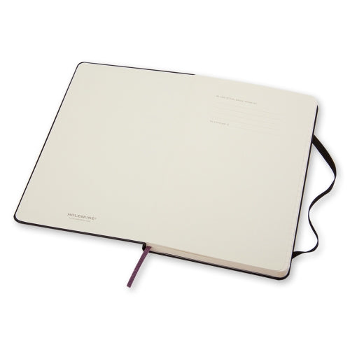 Moleskine Notizbuch – A6 – liniert – 192 Blatt – 70 g/m² – Hardcover, Gummiband, Einstecktasche, schwarz