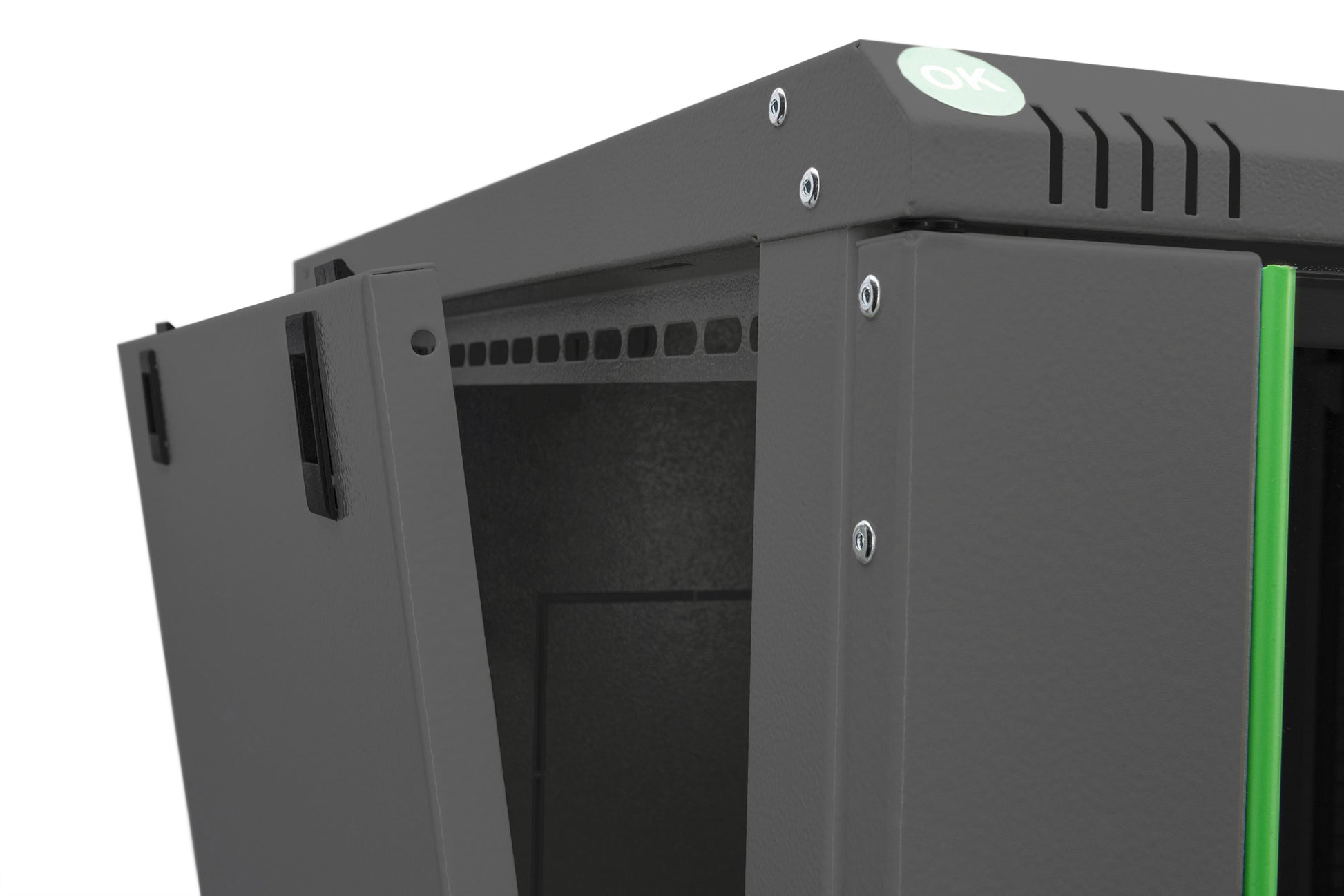 Digitus DN1916UECN – 19" Wandverteiler 16U, IP20, abschliessbar, 600 × 450 × 785 mm, schwarz