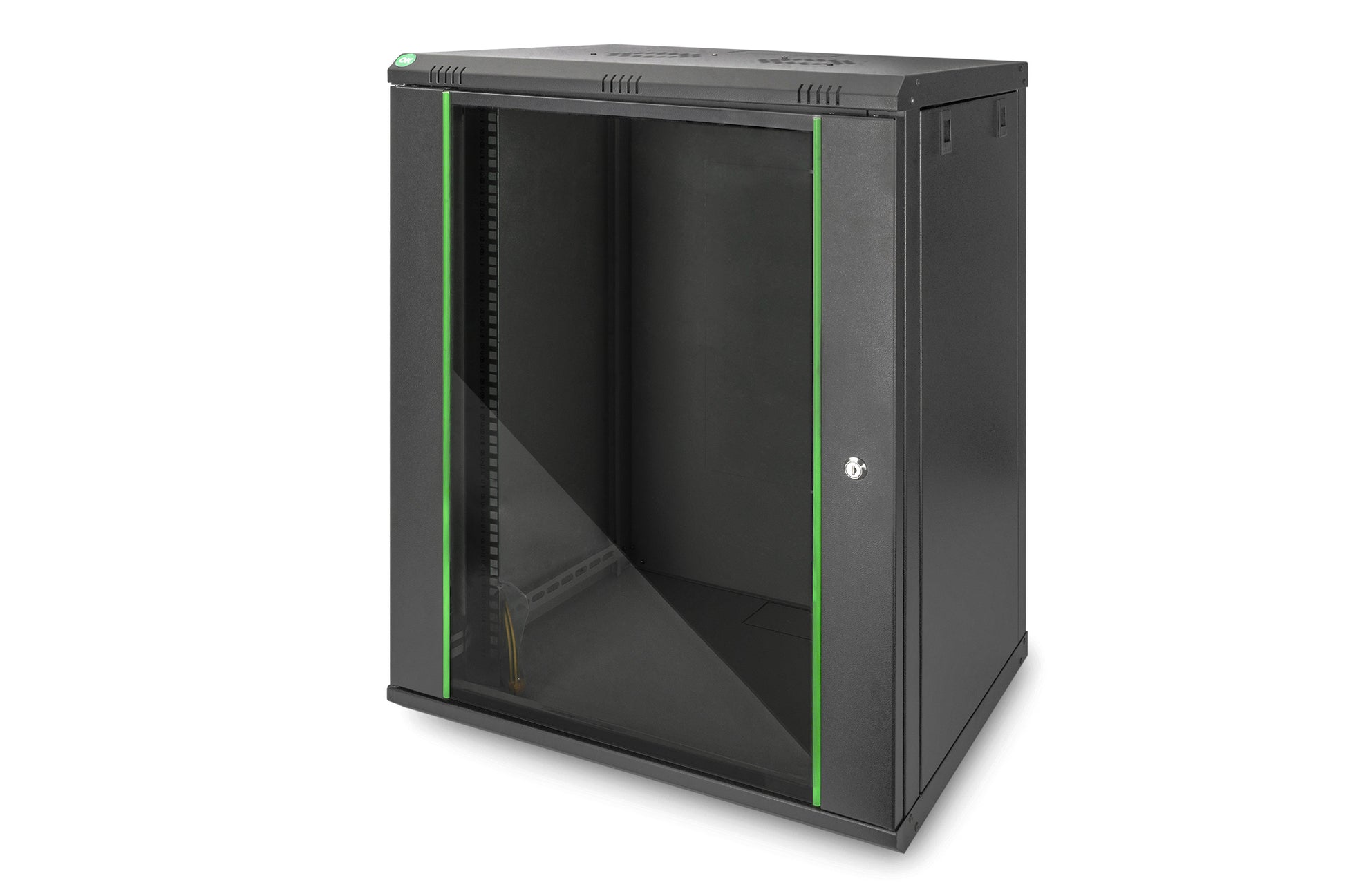 Digitus DN1916UECN – 19" Wandverteiler 16U, IP20, abschliessbar, 600 × 450 × 785 mm, schwarz