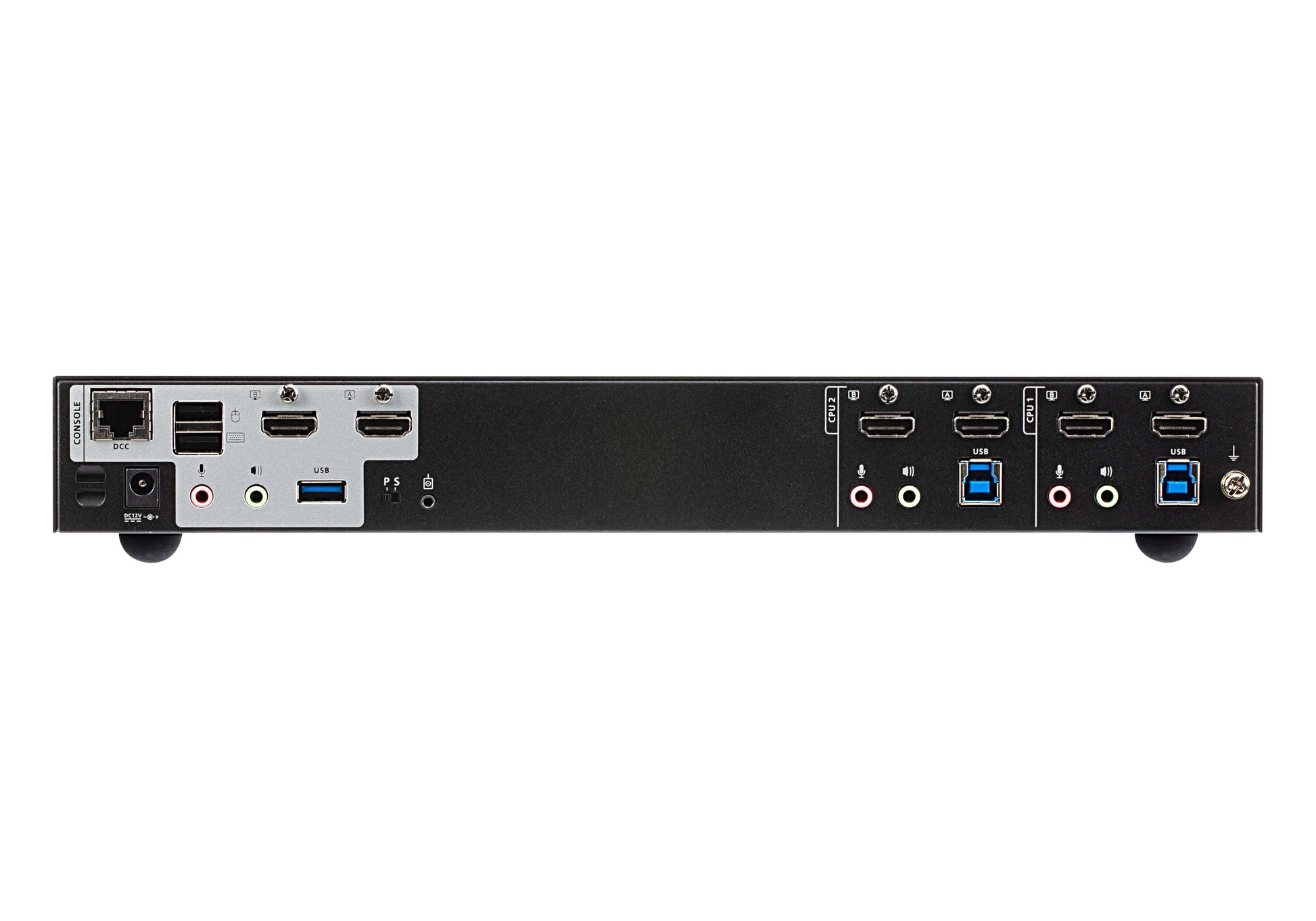 ATEN KVM-Switch, HDMI/USB 3.2 Gen 1, 4K (4096 × 2160), Dual-View, Audio