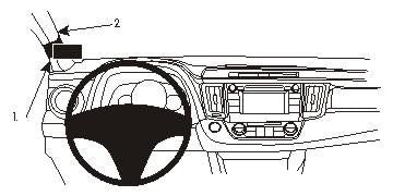 Brodit ProClip – Auto-Halterung – Schwarz