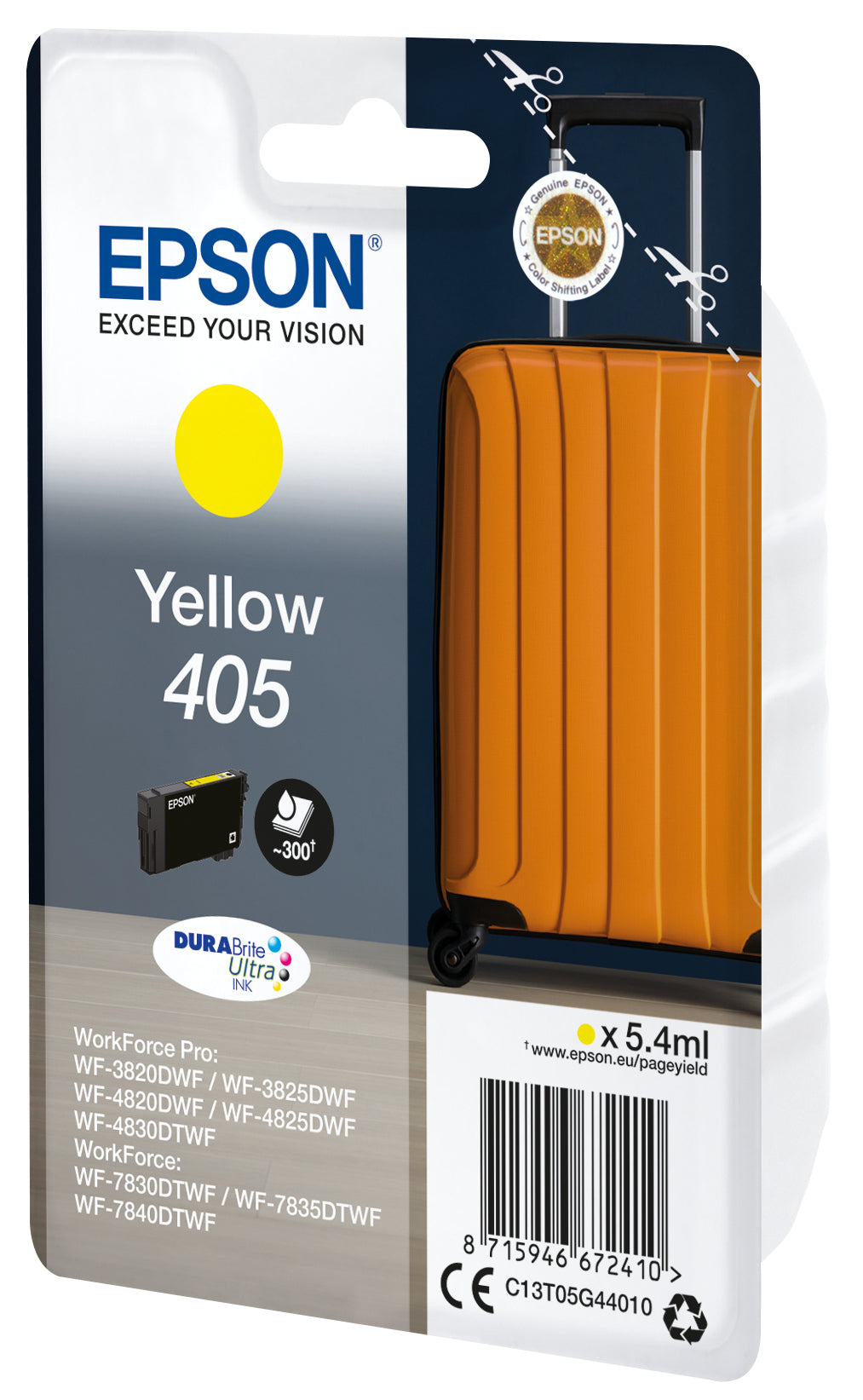 Epson Tintenpatrone 405, Gelb, 5,4 ml