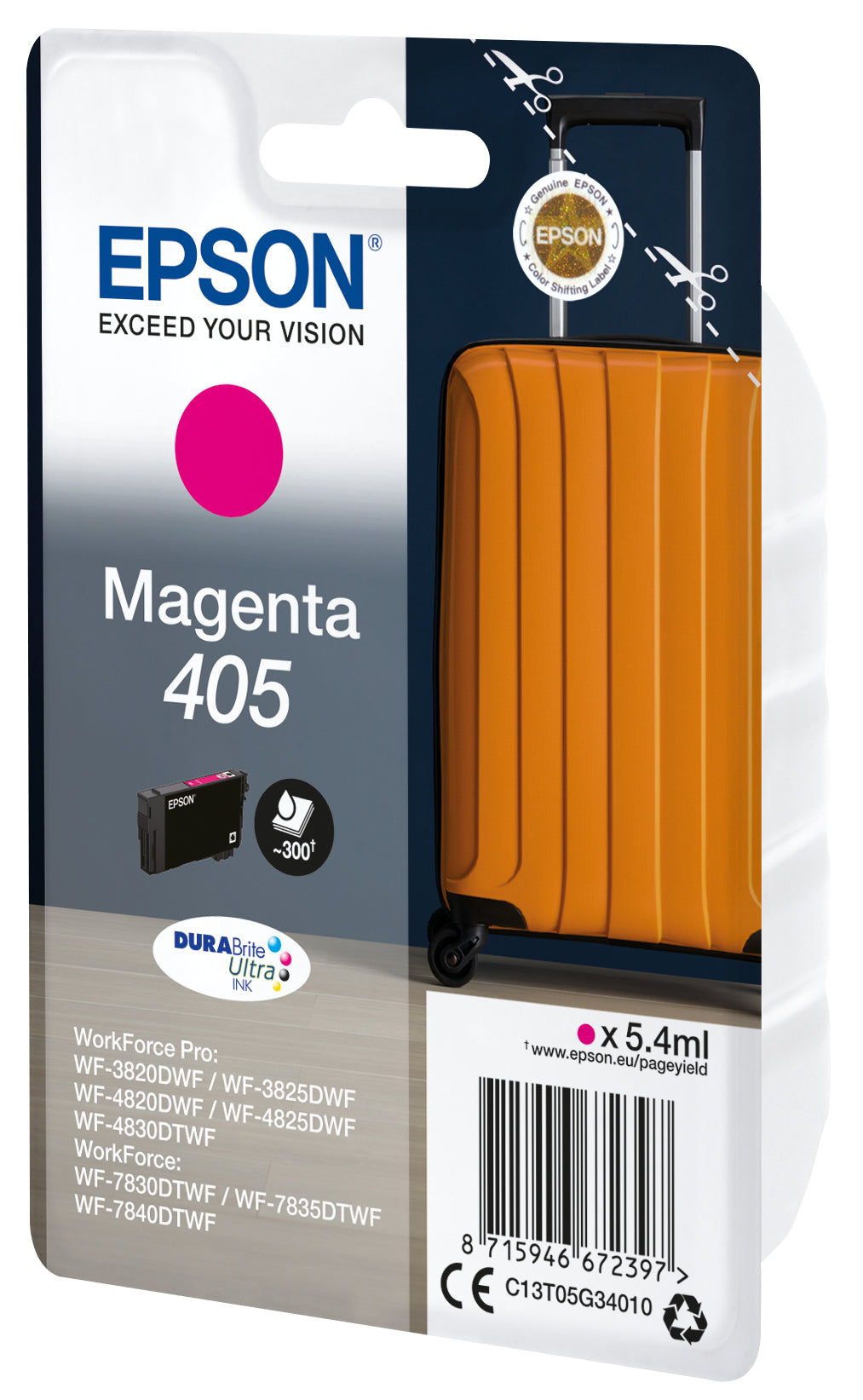 Epson Tintenpatrone 405 (DURABrite), Magenta