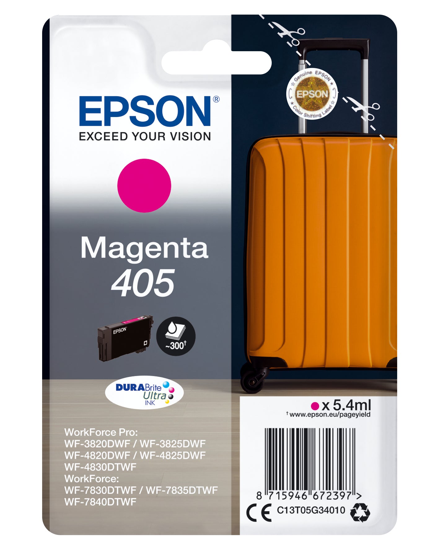Epson Tintenpatrone 405 (DURABrite), Magenta