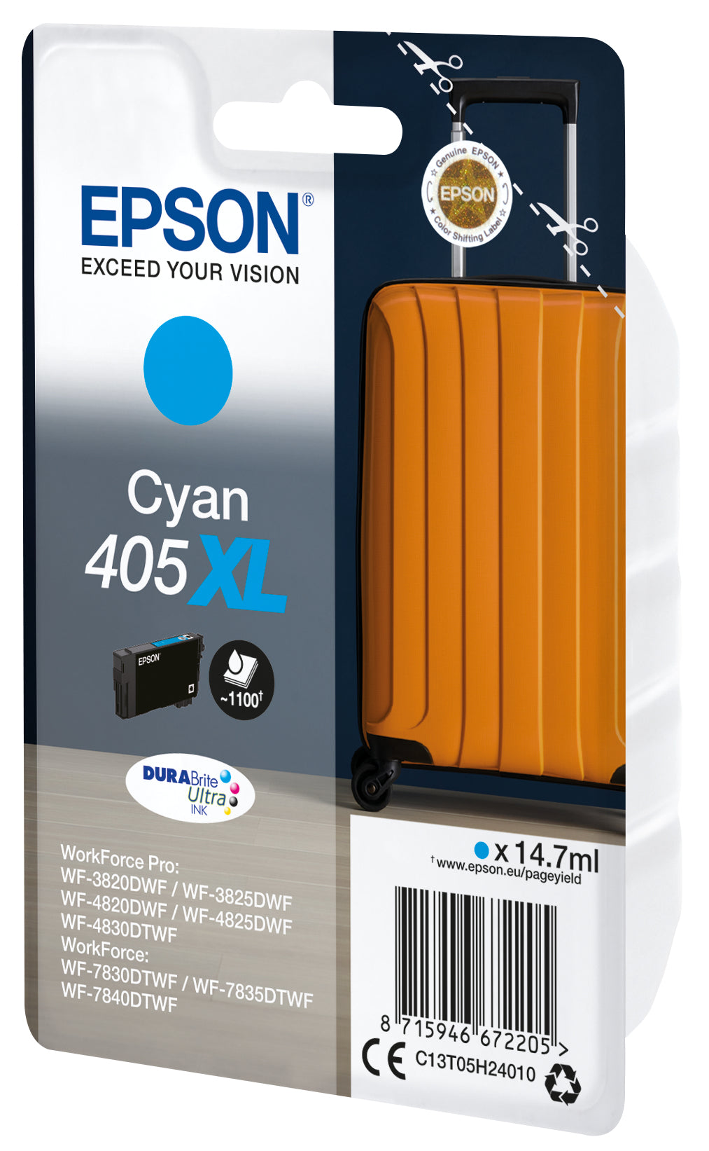 Epson Tintenpatrone 405XL – Cyan