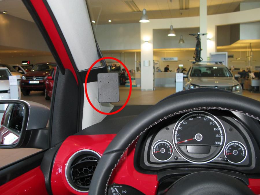 Brodit ProClip – Auto-Halterung – für Volkswagen Up, Seat Mii, Skoda Citigo – Schwarz