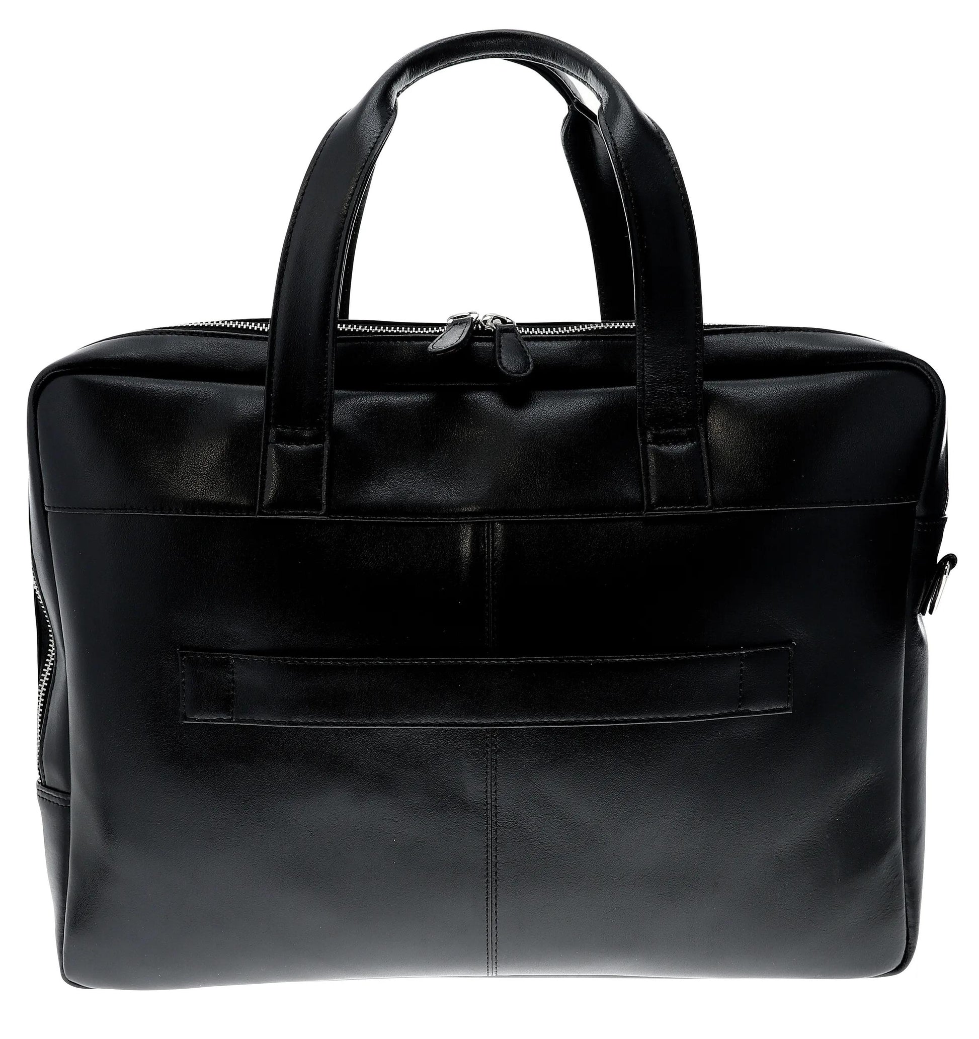 Exacompta Notebook-Tasche für Notebooks bis 15,6" – Leder, wasserabweisend – Schwarz