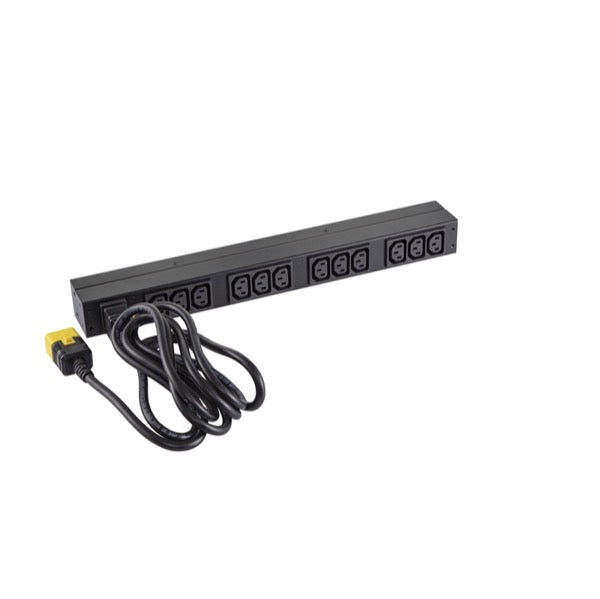 APC Rack-PDU Basic, einphasig, 12× IEC C13, 16 A, Stecker IEC C20, 1U horizontal, 3,7 kW