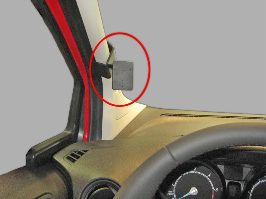Brodit Auto-Halterung, passive Halterung – für Ford Transit Courier 14–15 – Schwarz, Kunststoff (ABS)
