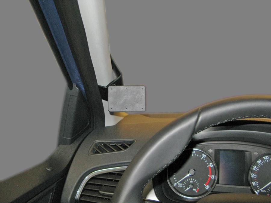 Brodit Auto-Halterung, links – für Skoda Fabia 2015–2017 – Schwarz, ABS-Kunststoff