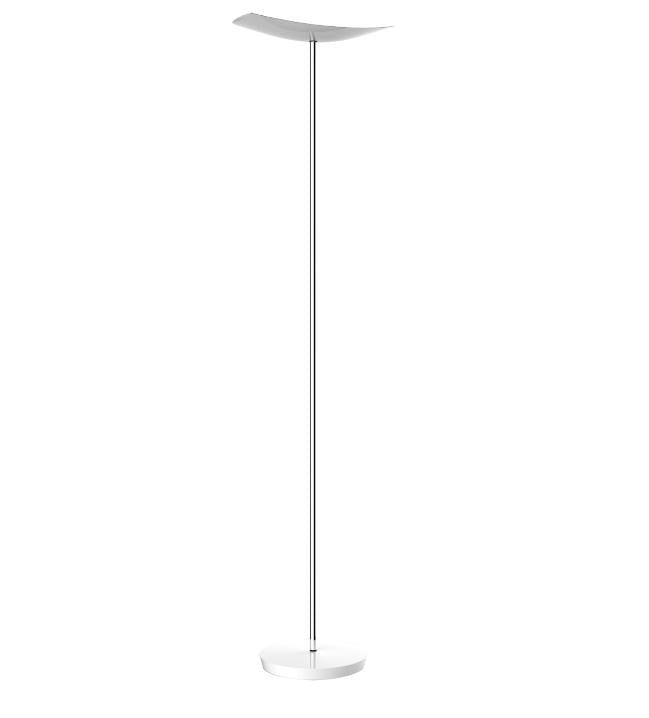 Alba Stehleuchte LEDCUP – 188,0 cm, 3000 lm, 30 W, 3200 K, dimmbar, chrom/weiss, Drahtschalter