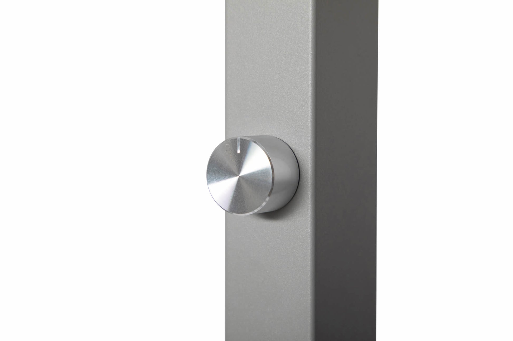 MAUL Stehleuchte MAULjaval – 28,0 × 61,0 × 196,0 cm, 7100 lm, 80 W, 4000 K, dimmbar, Edelstahl, Standfuss