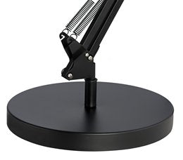 Unilux Tischleuchte SUCCESS 66 – 27,5 × 46,0 × 13,5 cm, 11 W, schwarz, Klemme, E27-Sockel, schwenkbar