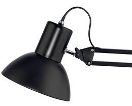 Unilux Tischleuchte SUCCESS 66 – 27,5 × 46,0 × 13,5 cm, 11 W, schwarz, Klemme, E27-Sockel, schwenkbar
