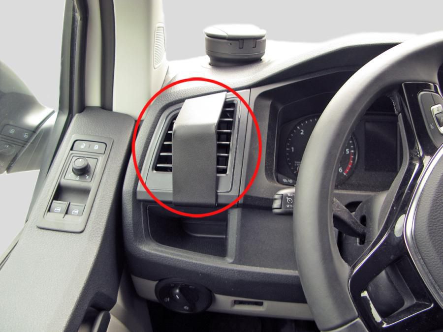 Brodit Auto-Halterung, Lüftungsmontage – für Volkswagen Caravelle, T6 Transporter/Pickup 2016–2017 – Schwarz