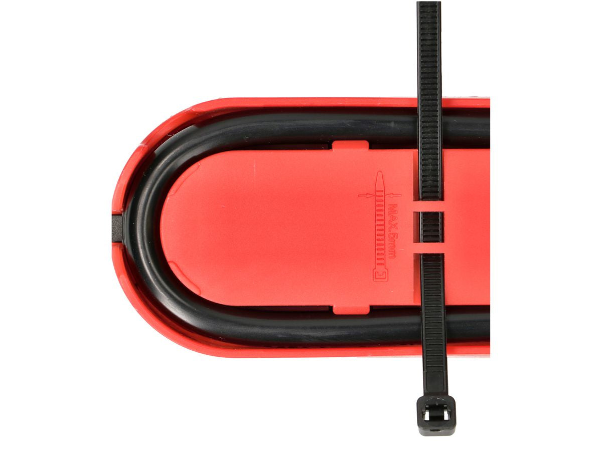 Max Hauri AG Max Hauri Design Line Steckdosenleiste, 6×T13, mit Schalter, 2,2 m, Eingang T13, Überstromschutz – Rot