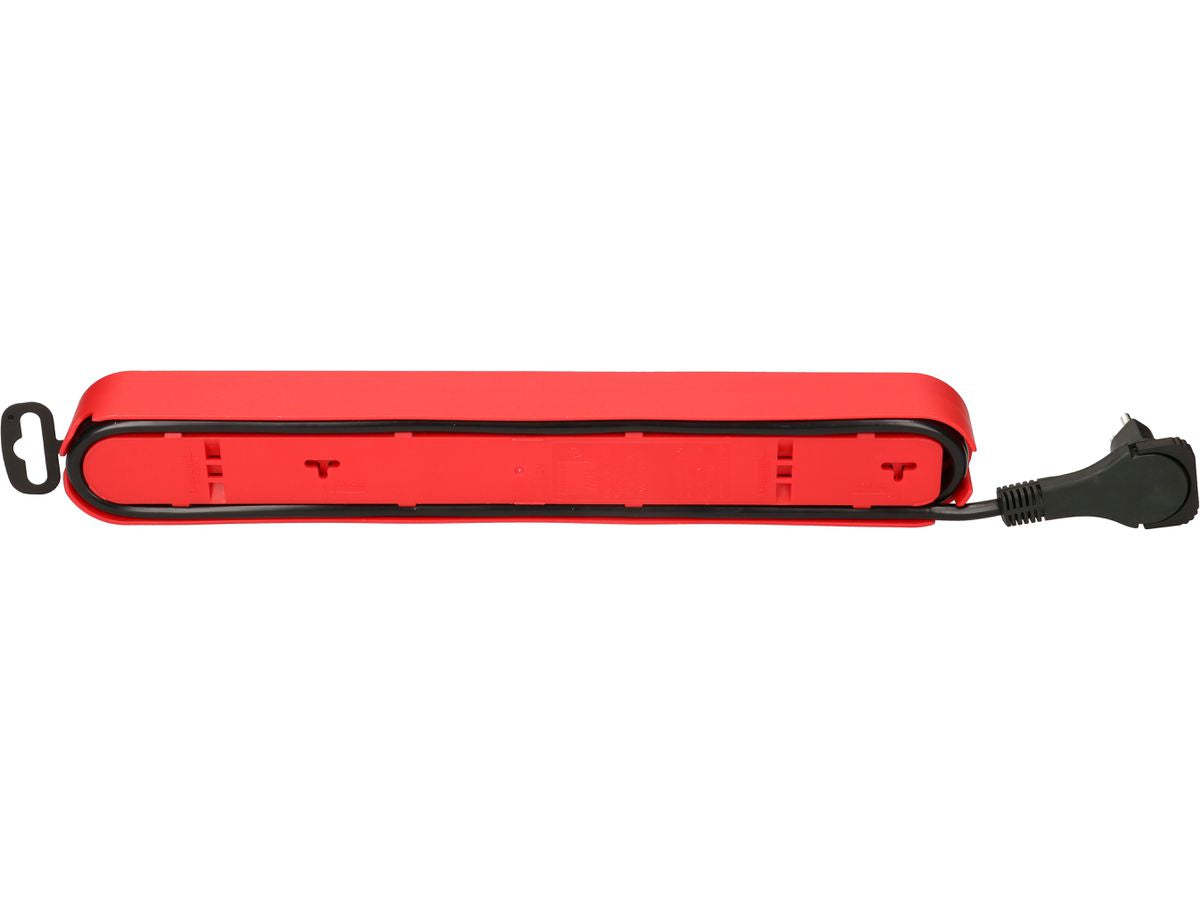 Max Hauri AG Max Hauri Design Line Steckdosenleiste, 6×T13, mit Schalter, 2,2 m, Eingang T13, Überstromschutz – Rot
