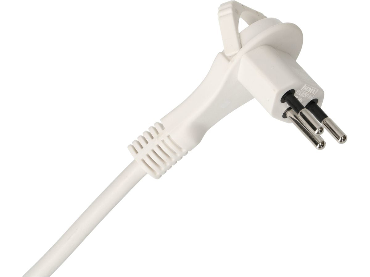 Max Hauri AG Max Hauri Design Line Steckdosenleiste, 6×T13, mit Schalter, 2,2 m, Eingang T13 – weiss