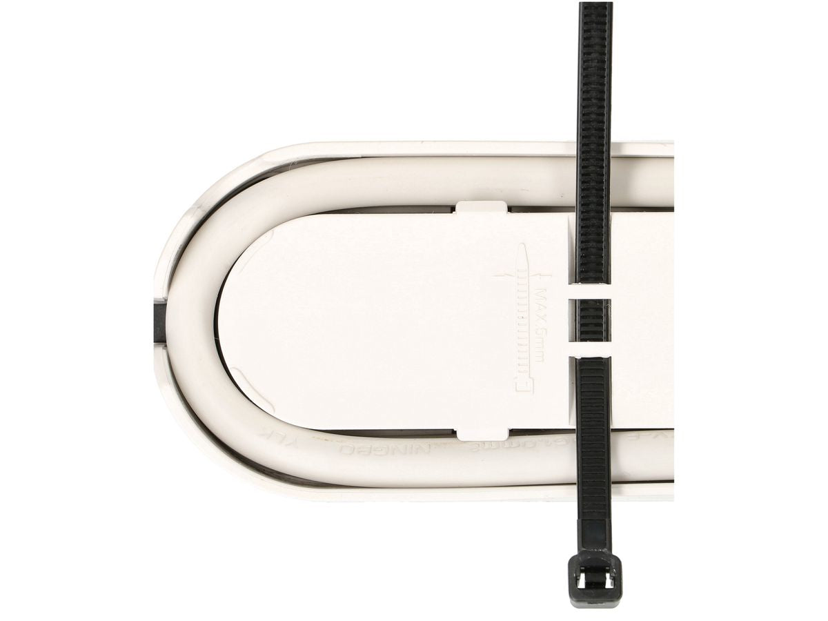 Max Hauri AG Max Hauri Design Line Steckdosenleiste, 6×T13, mit Schalter, 2,2 m, Eingang T13 – weiss