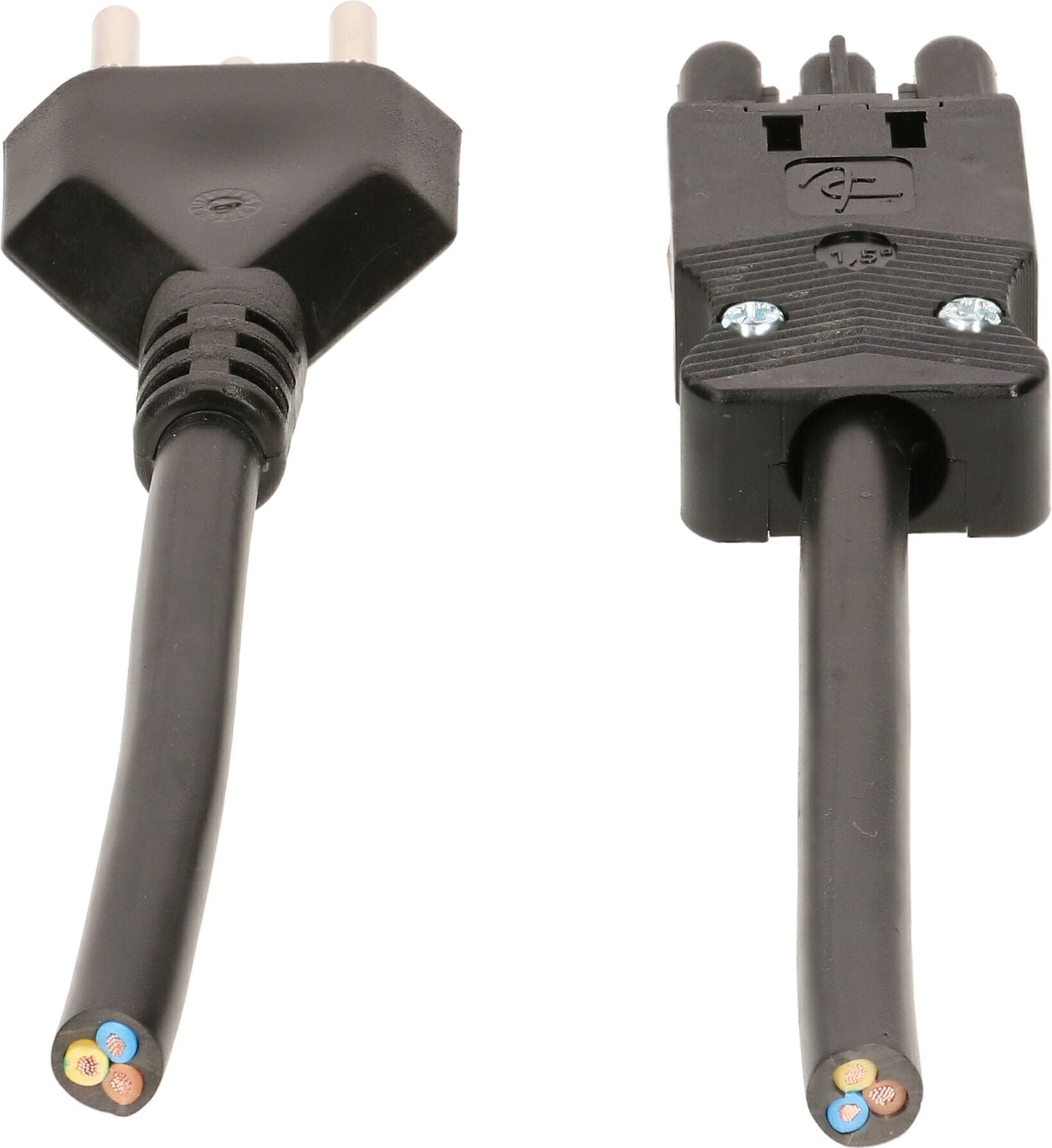 Max Hauri AG Netzkabel, T12 auf GST18I3, montiert, 10 m, Schwarz, 139975