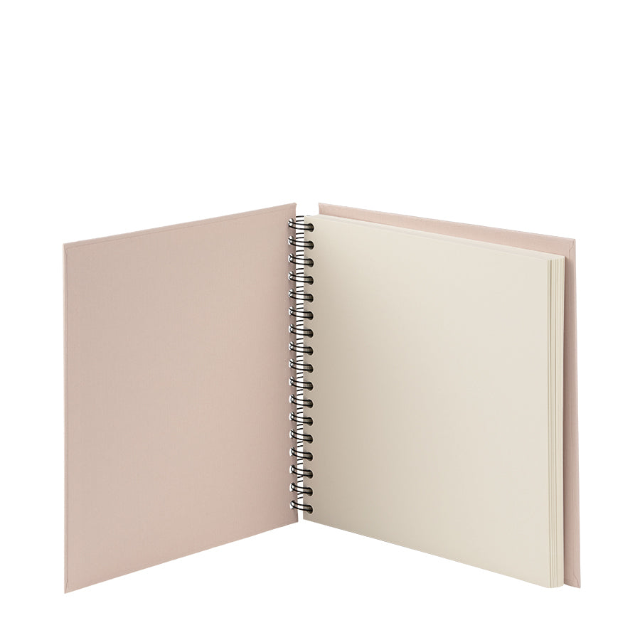 Rössler Soho – Fotobuch, Spiralbindung, 60 Seiten, Off-White, 25 × 23 cm, Karton, Beige, 270 g/m²