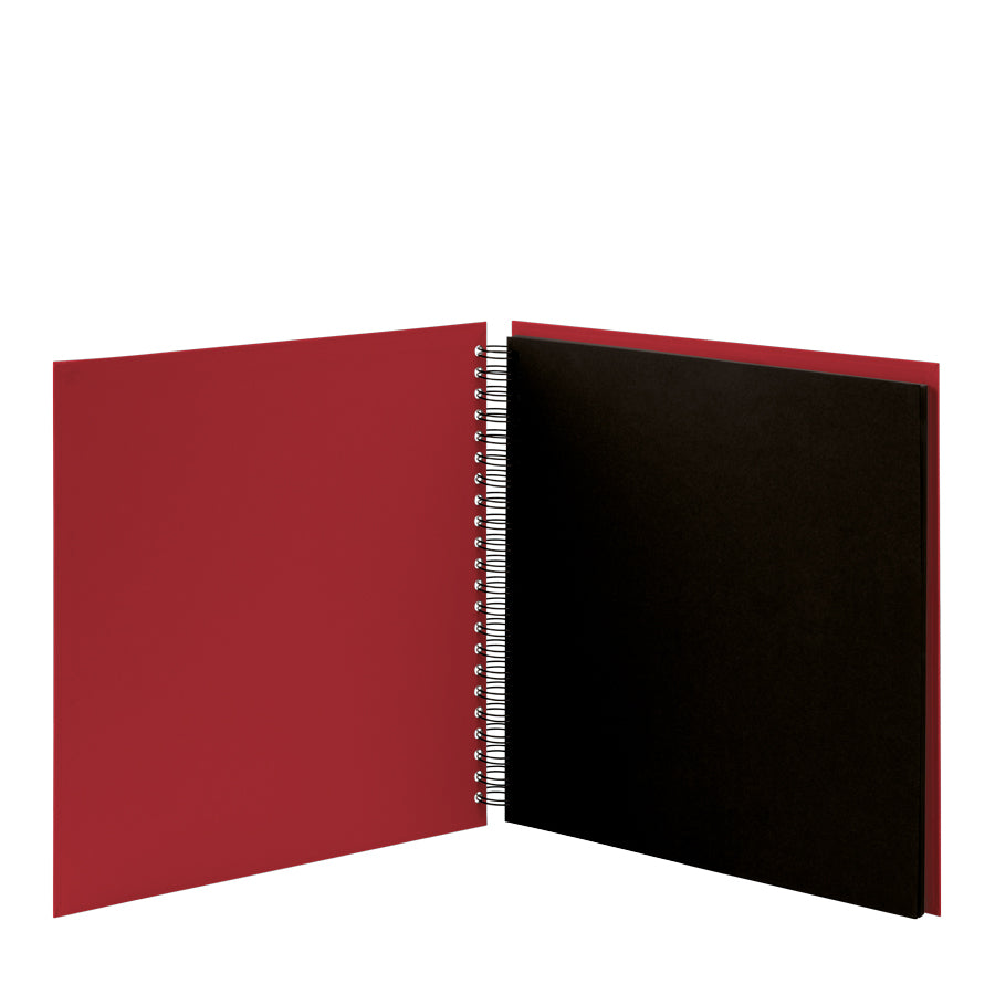 Rössler Soho – Fotobuch, Spiralbindung, 60 Seiten, Schwarz, 31,5 × 30 cm, Karton, Rot