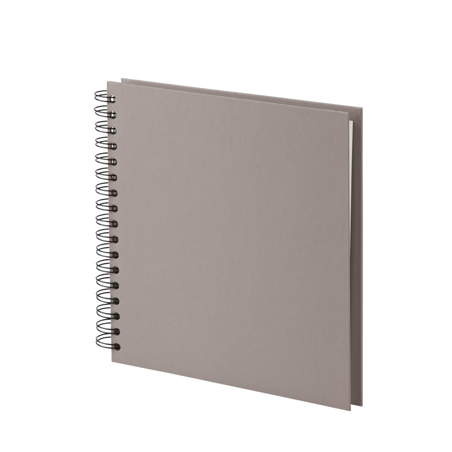 Rössler Soho – Fotobuch, Spiralbindung, 60 Seiten, Off-White, 23 × 23 cm, Karton, Grau