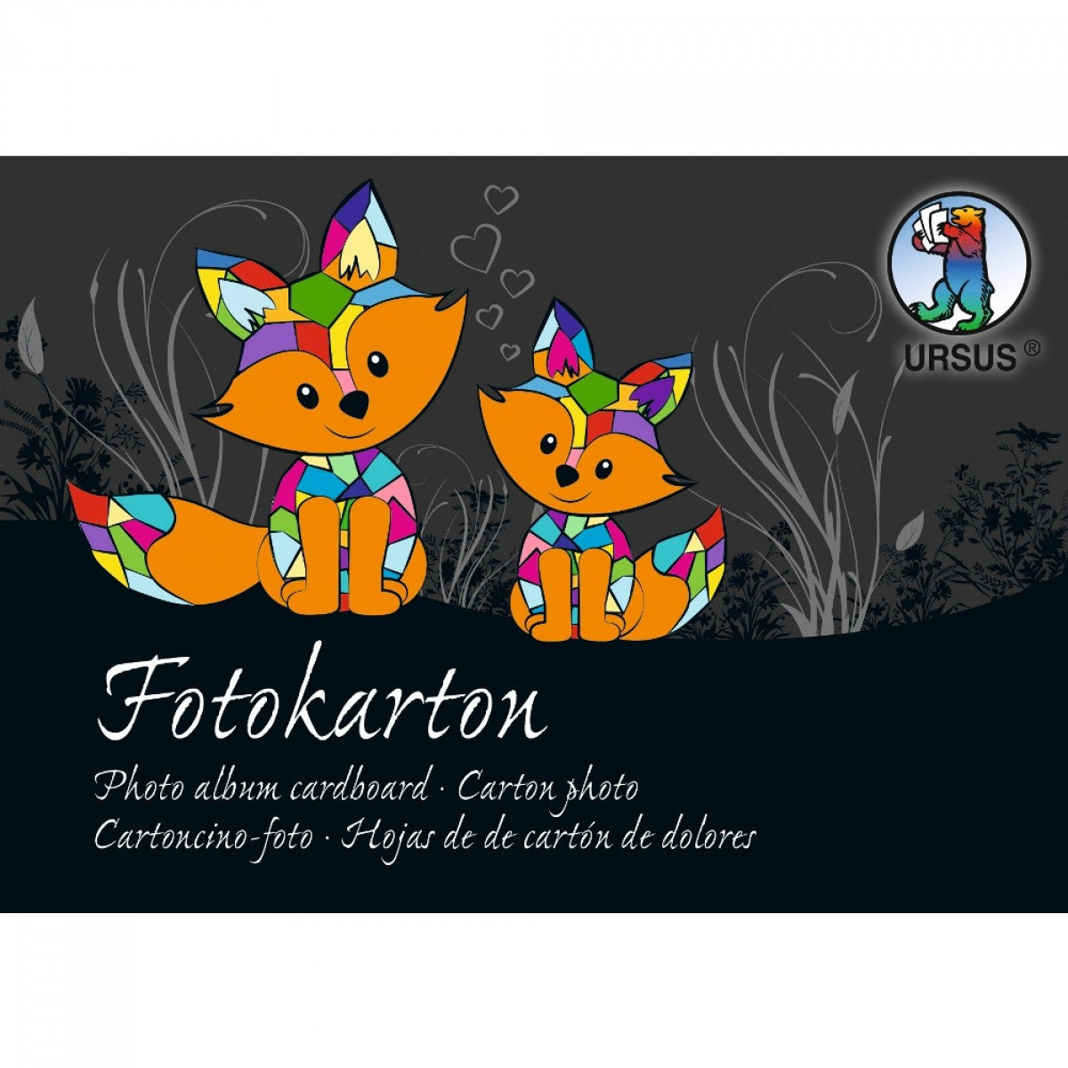 URSUS Fotokarton – A6, mehrfarbig, 300 g/m² – 60 Blatt