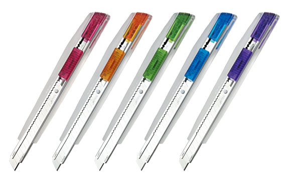 NT Cutter i.A-300 RP – Abbrechmesser 9 mm, einziehbar, Kunststoff, assortiert